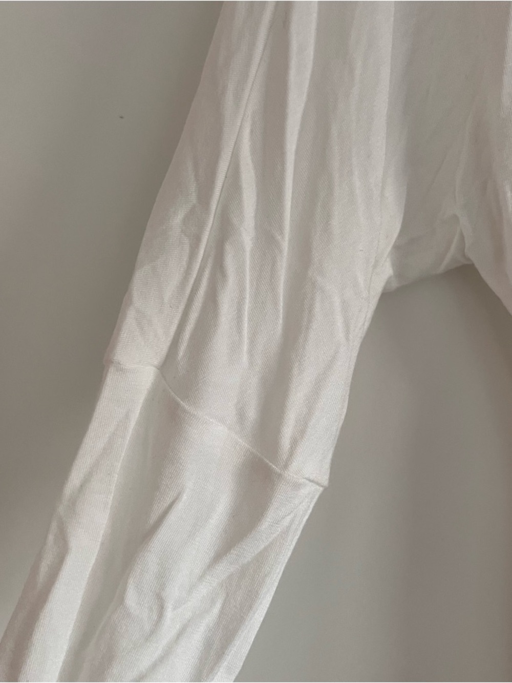 Joah Brown Ruched Asymmetrical Long Sleeve Size L - Picture 3 of 4